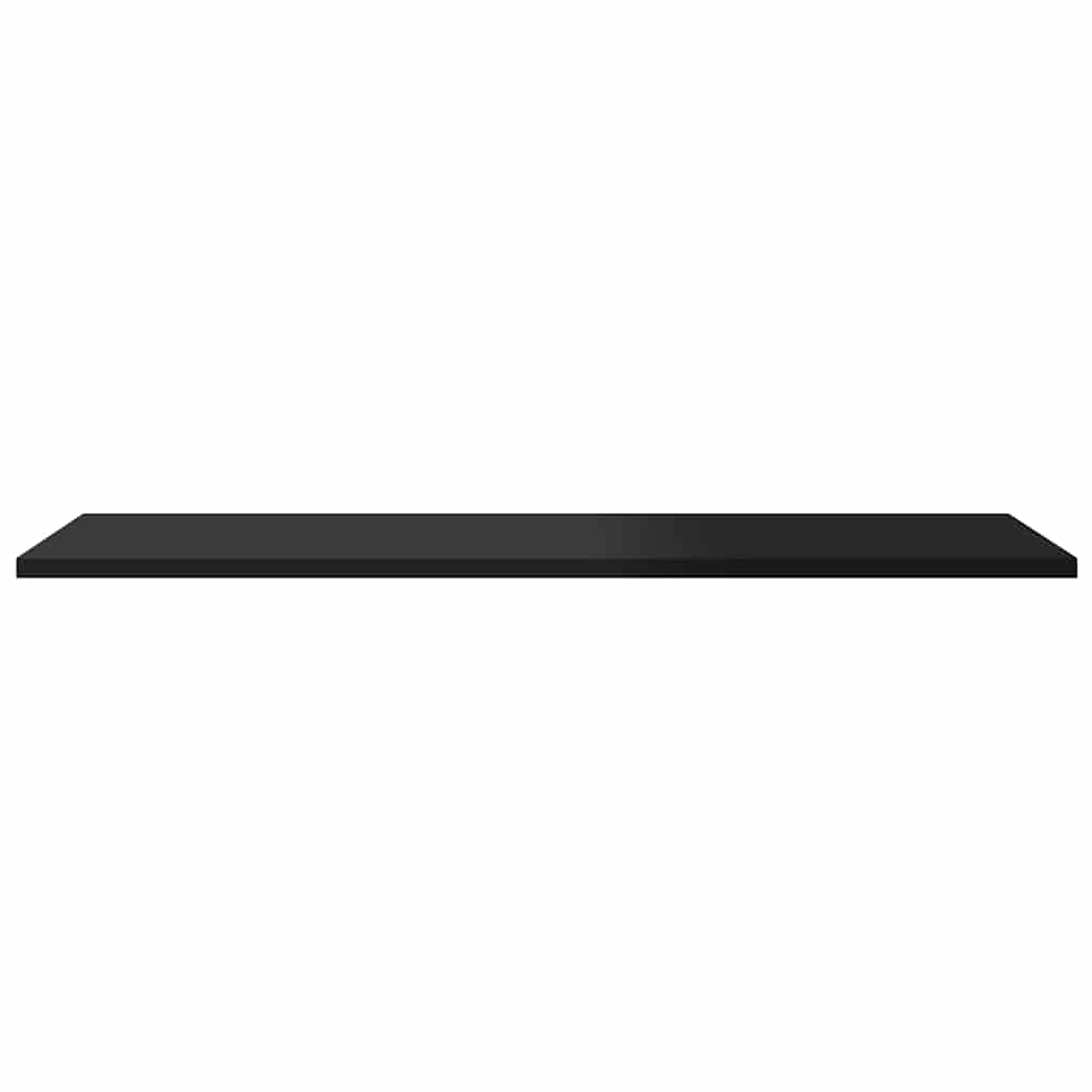805327 vidaXL Bookshelf Boards 8 pcs High Gloss Black 80x30x1,5 cm Engineered Wood