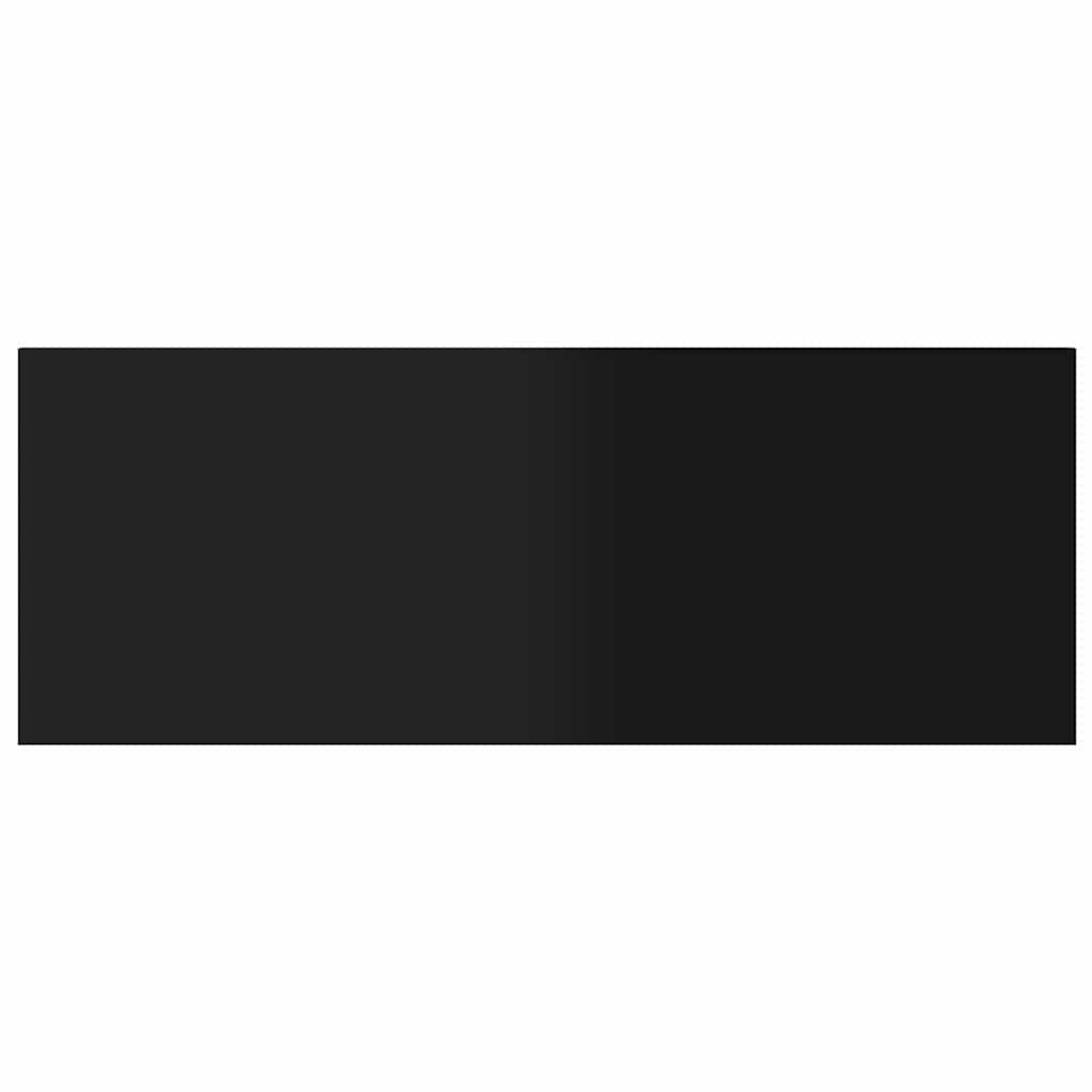 805327 vidaXL Bookshelf Boards 8 pcs High Gloss Black 80x30x1,5 cm Engineered Wood