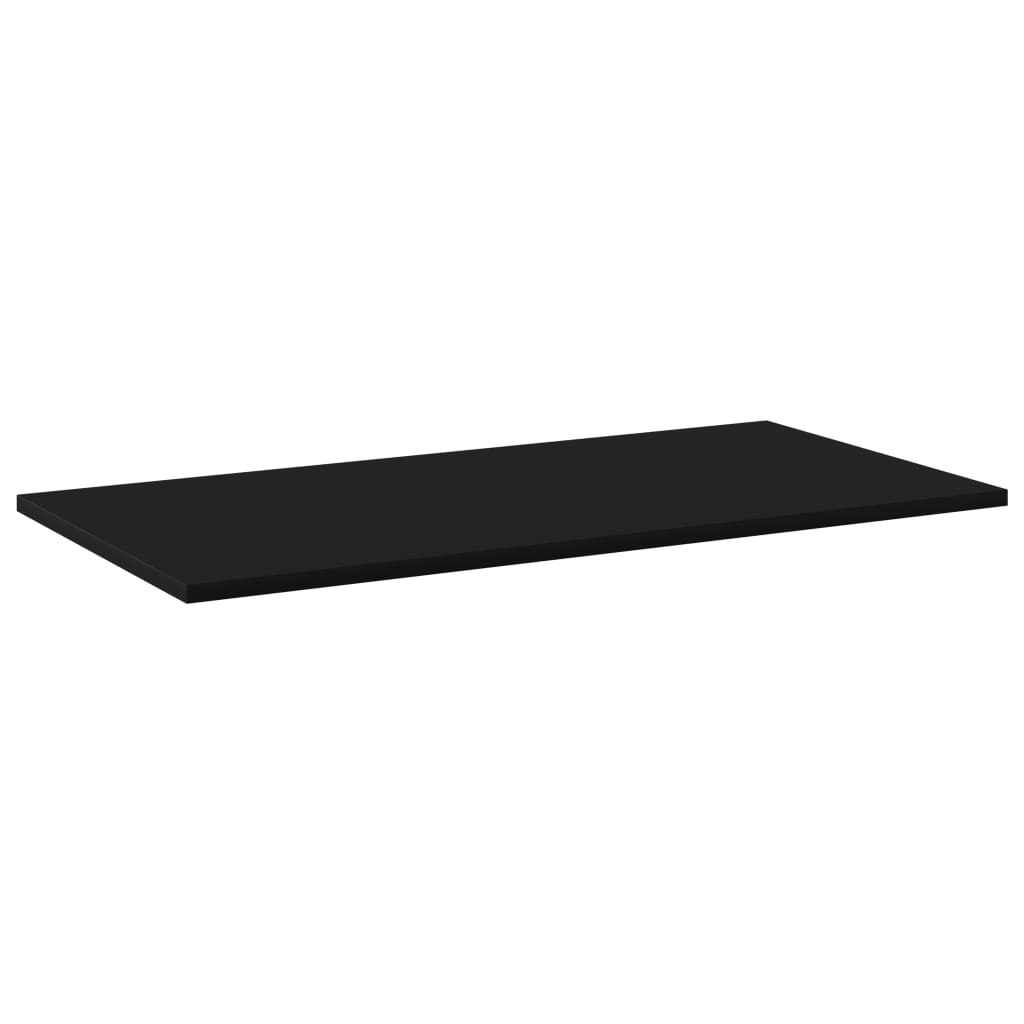 Bookshelf Boards 8 pcs Black 80x40x1.5 cm Engineered Wood