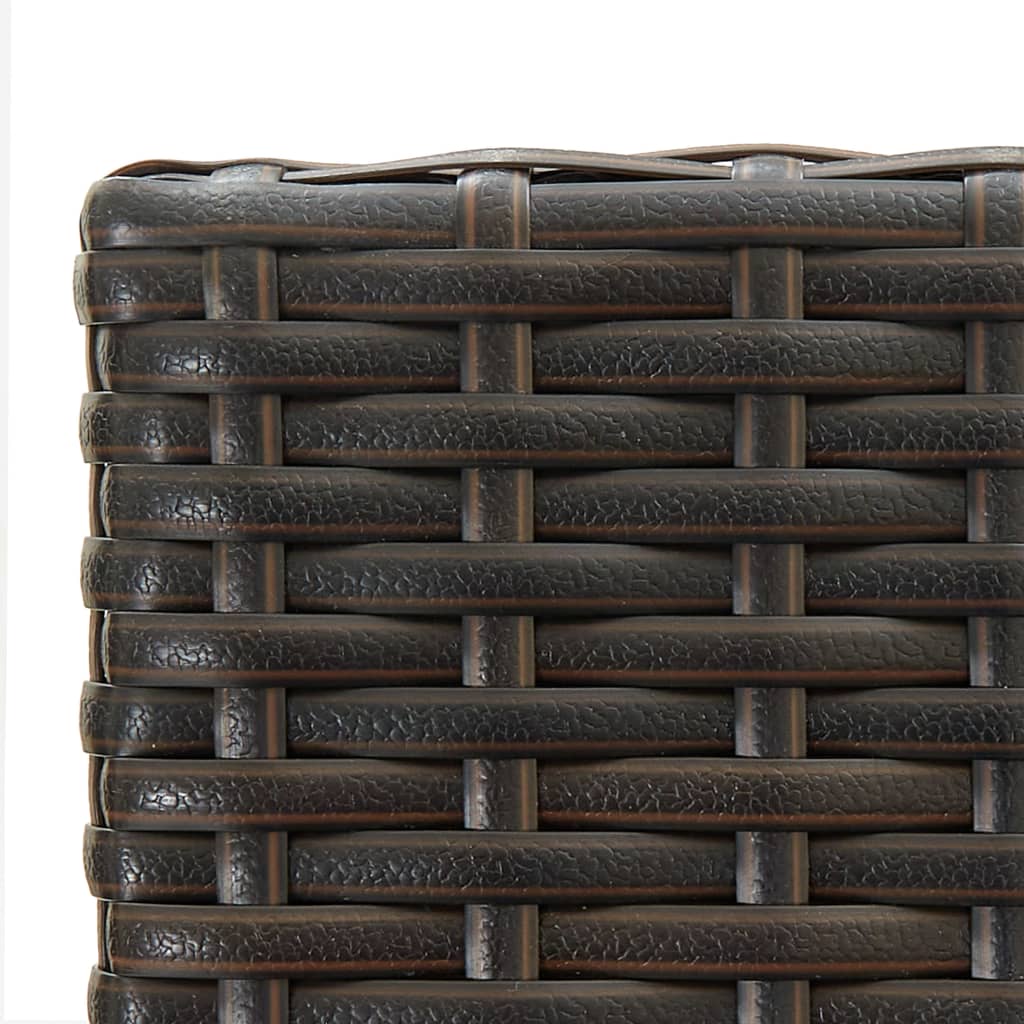 Garden Bar Set | Brown | PE rattan | 5 Piece Set | Footrest