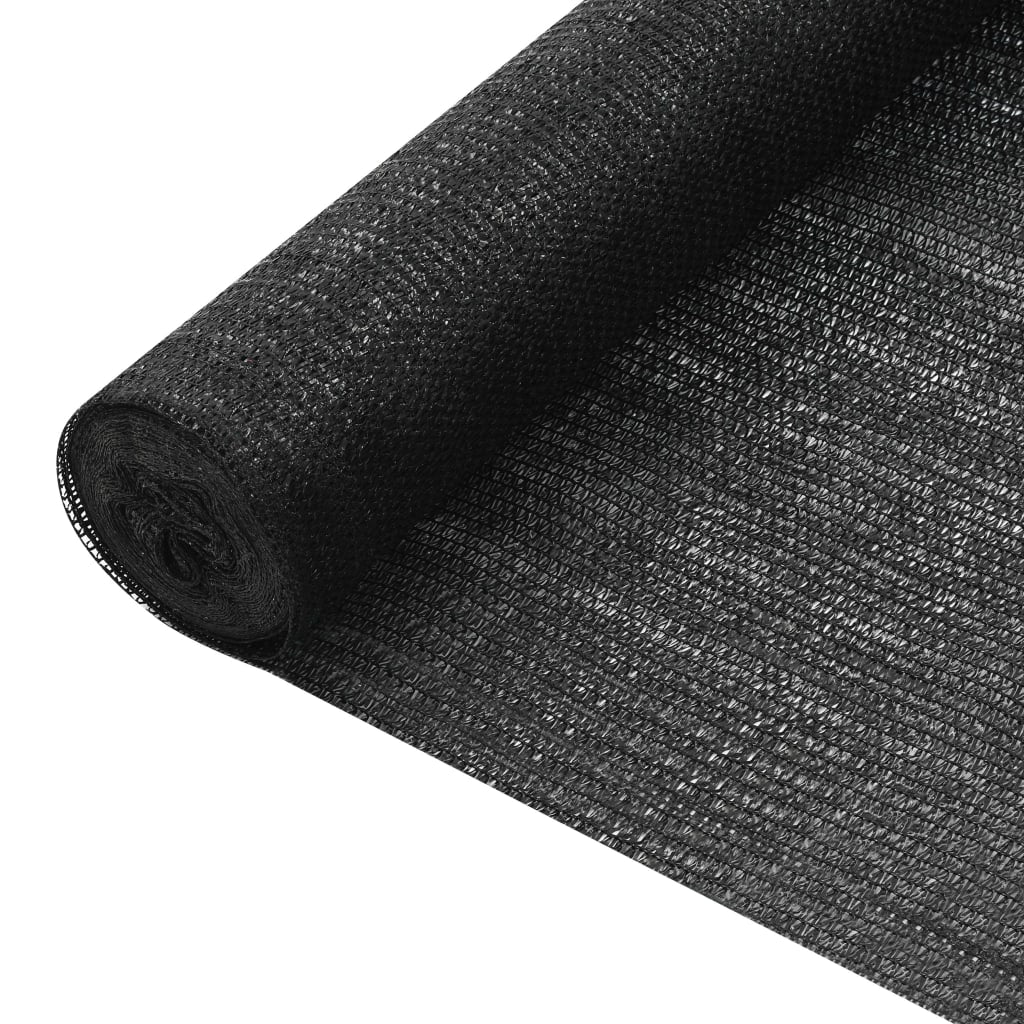 vidaXL Privacy Net Black 1.5x50 m HDPE 75 g/m²