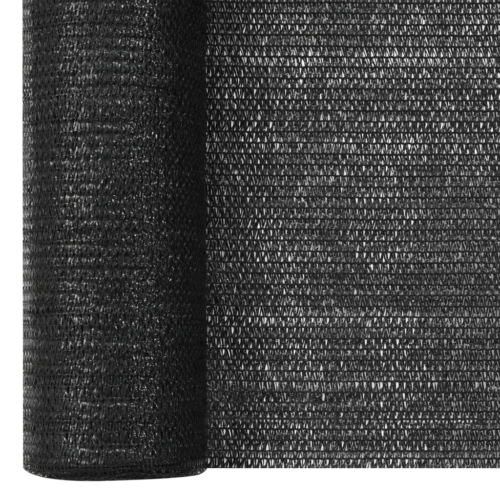 vidaXL Privacy Net Black 3.6x25 m HDPE 75 g/m²