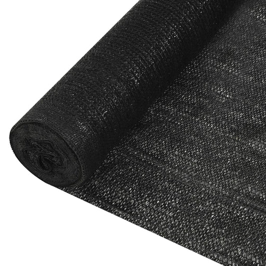 vidaXL Privacy Net Black 1.5x50 m HDPE 150 g/m²