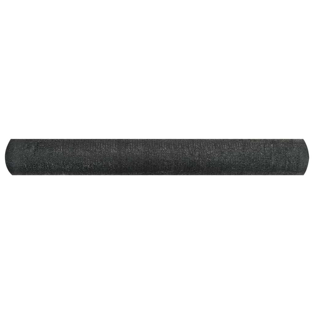 Privacy Net Black 1.2x10 m HDPE 195 g/m²