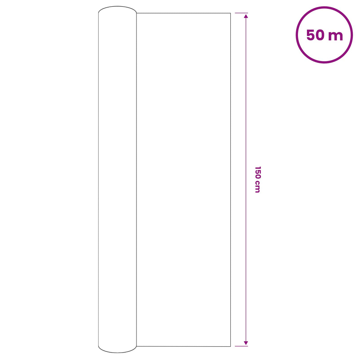 Privacy Net Green 1,5x50 m HDPE 75 g/m²