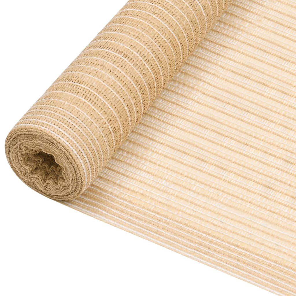 vidaXL Privacy Net Beige 1x25 m HDPE 75 g/m²