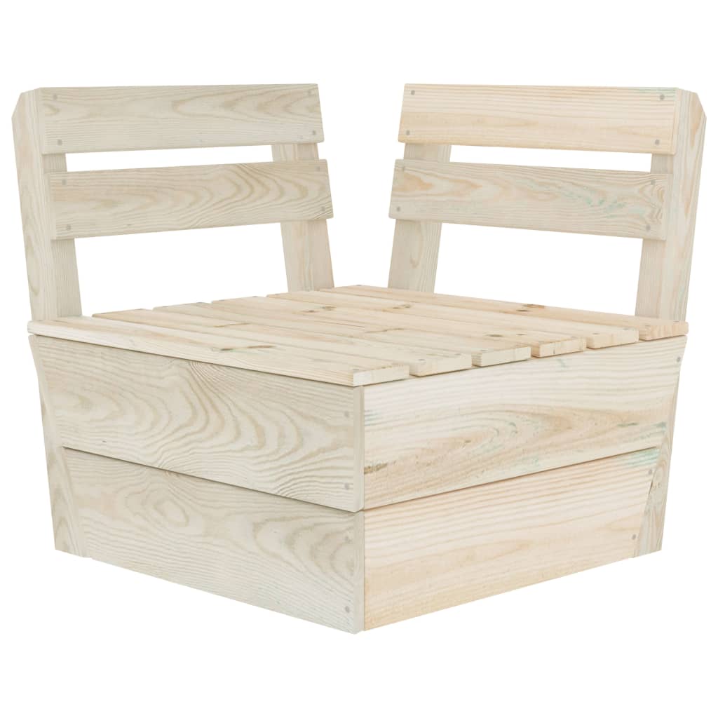 vidaXL 4 Piece Garden Pallet Lounge Set Impregnated Spruce Wood