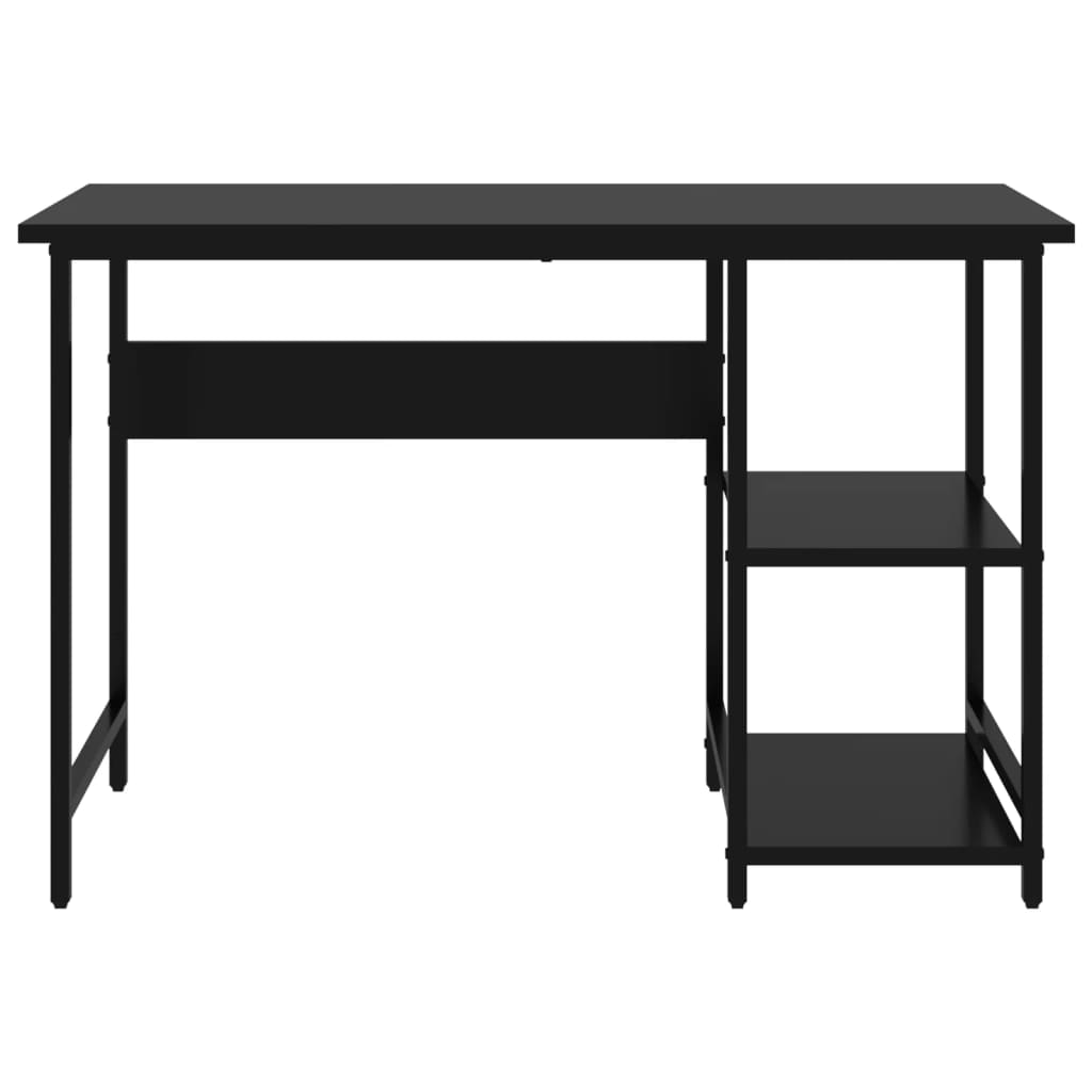 vidaXL Computer Desk Black 105x55x72 cm MDF and Metal