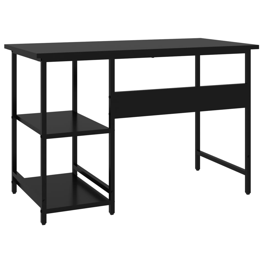 vidaXL Computer Desk Black 105x55x72 cm MDF and Metal