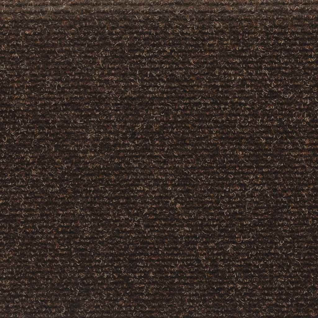 Stair Mats Self-adhesive 15 pcs 65x21x4 cm Brown