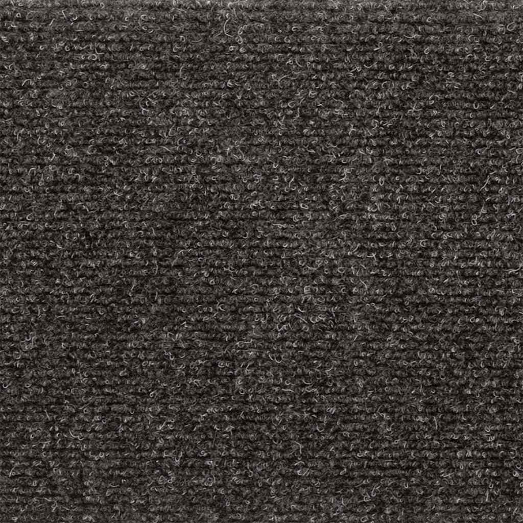 Stair Mats Self-adhesive 15 pcs 65x21x4 cm Anthracite