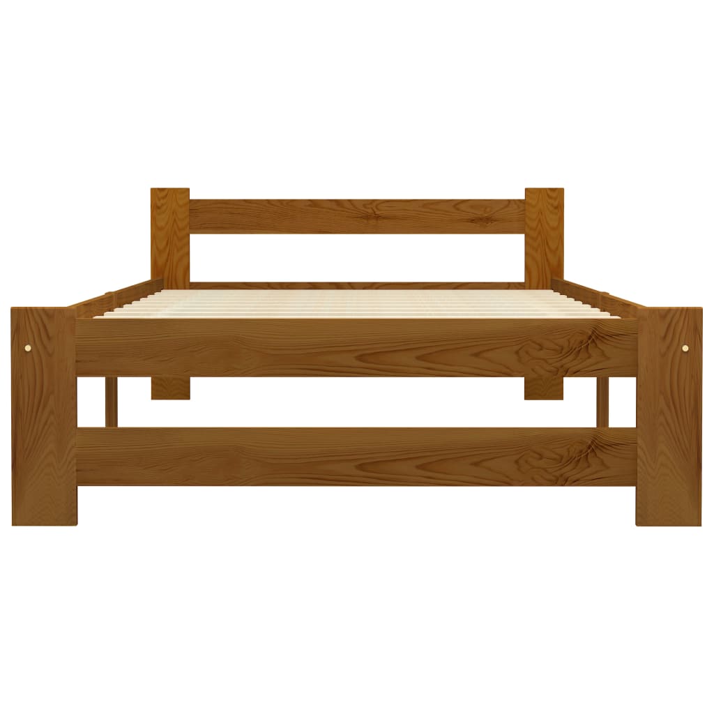 Bed Frame | Honey brown | Solid pine wood, plywood | Single | Durable