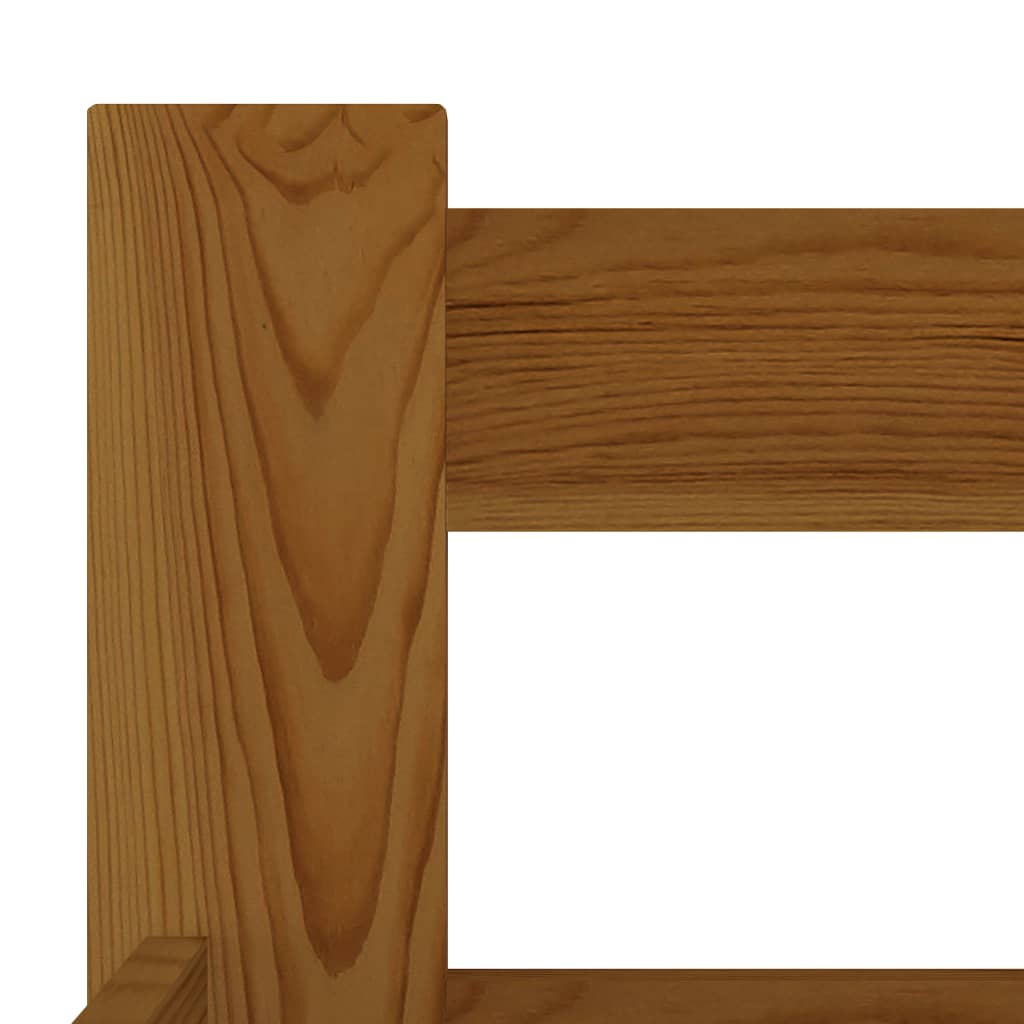 Bed Frame | Honey brown | Solid pine wood, plywood | 200x200 cm | Durable