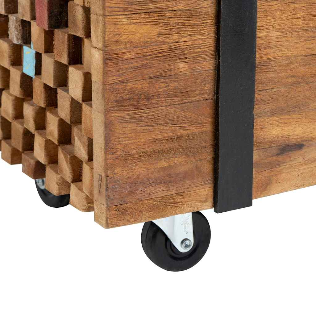 326173 vidaXL TV Stand 110x30x32,5 cm Solid Teak Wood
