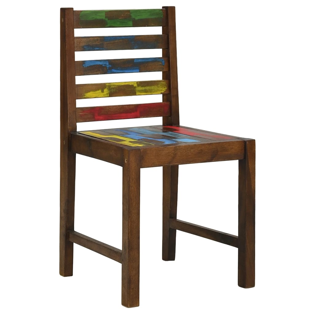 vidaXL Dining Chairs 2 pcs Solid Reclaimed Wood