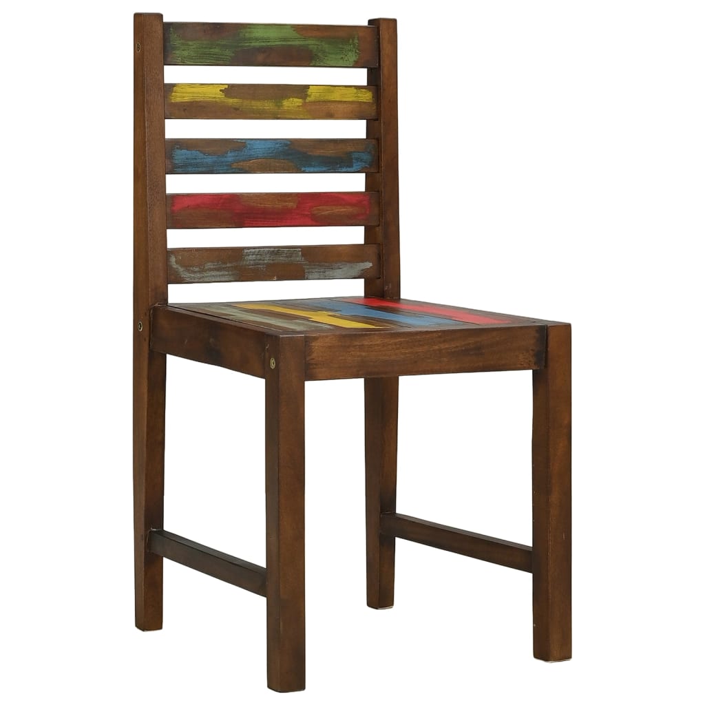 vidaXL Dining Chairs 2 pcs Solid Reclaimed Wood