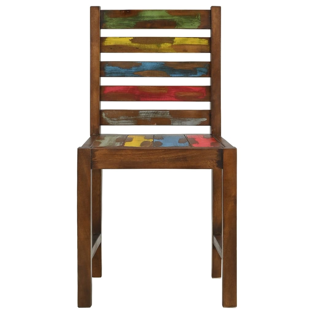 vidaXL Dining Chairs 2 pcs Solid Reclaimed Wood