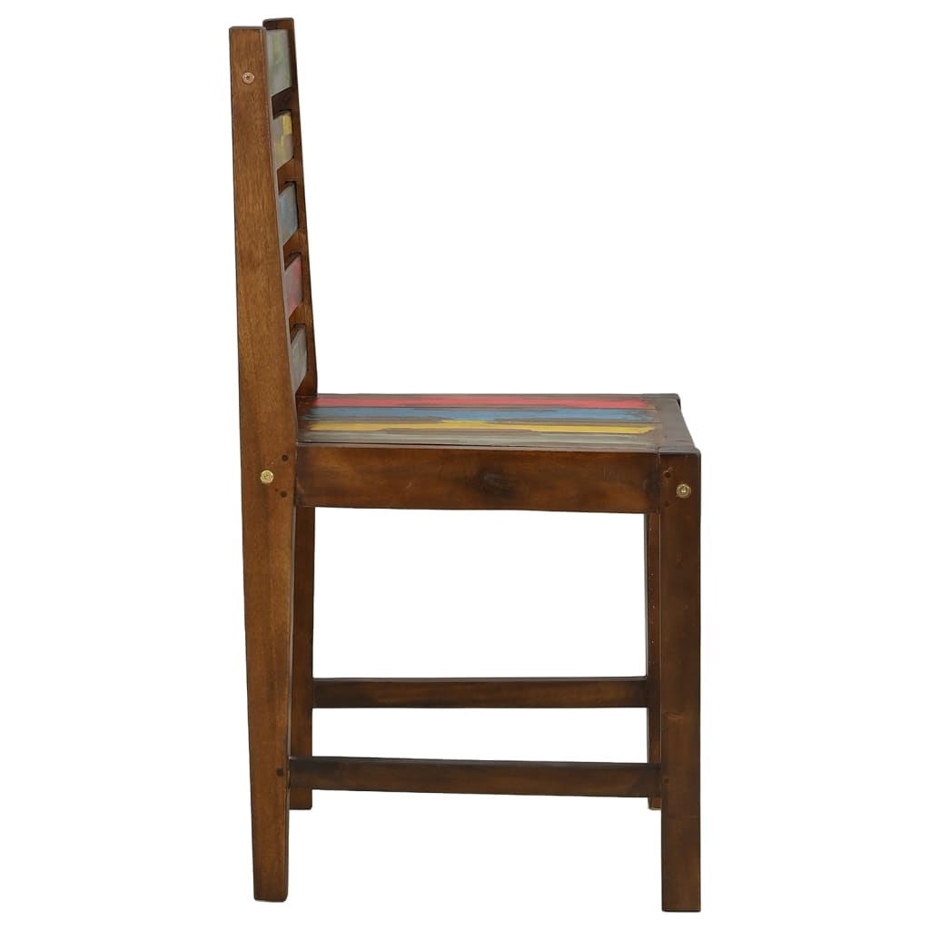 vidaXL Dining Chairs 2 pcs Solid Reclaimed Wood