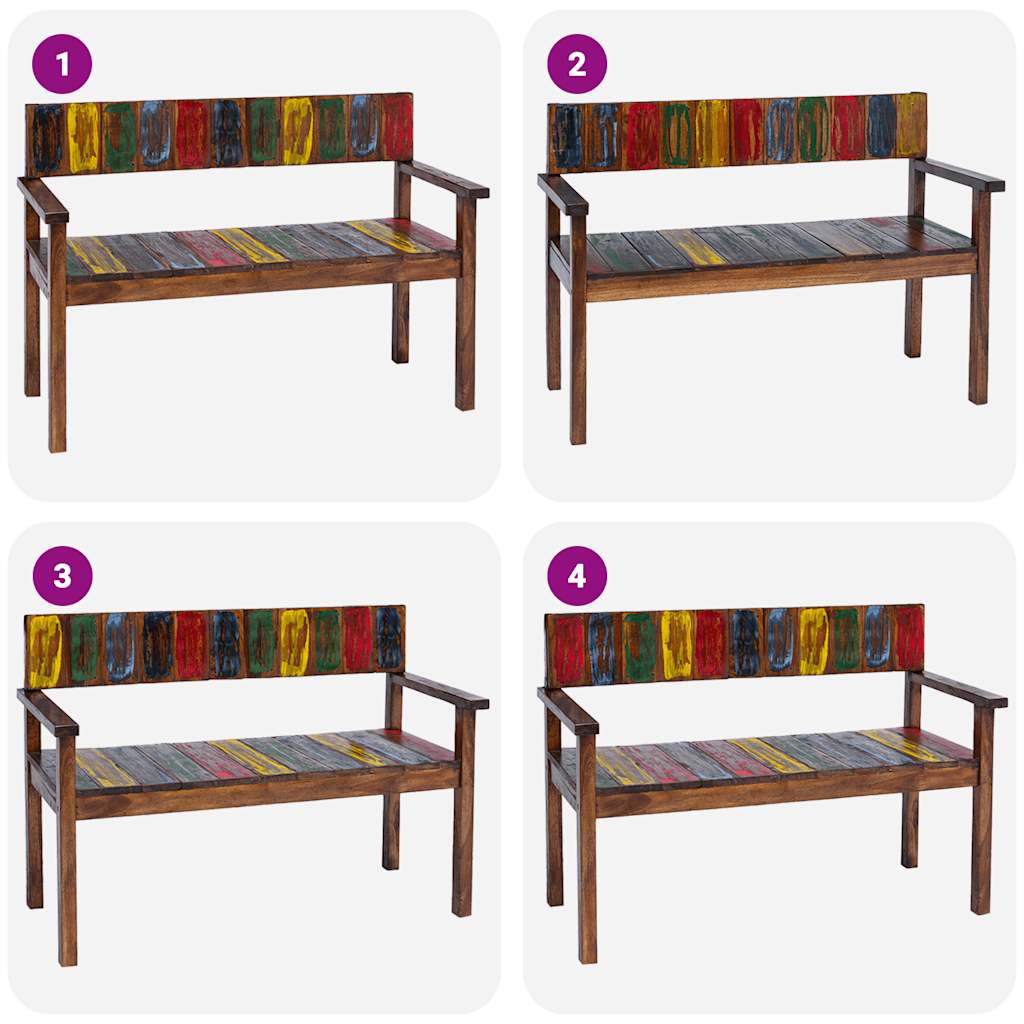 Dining Chairs 4 pcs Solid Reclaimed Wood