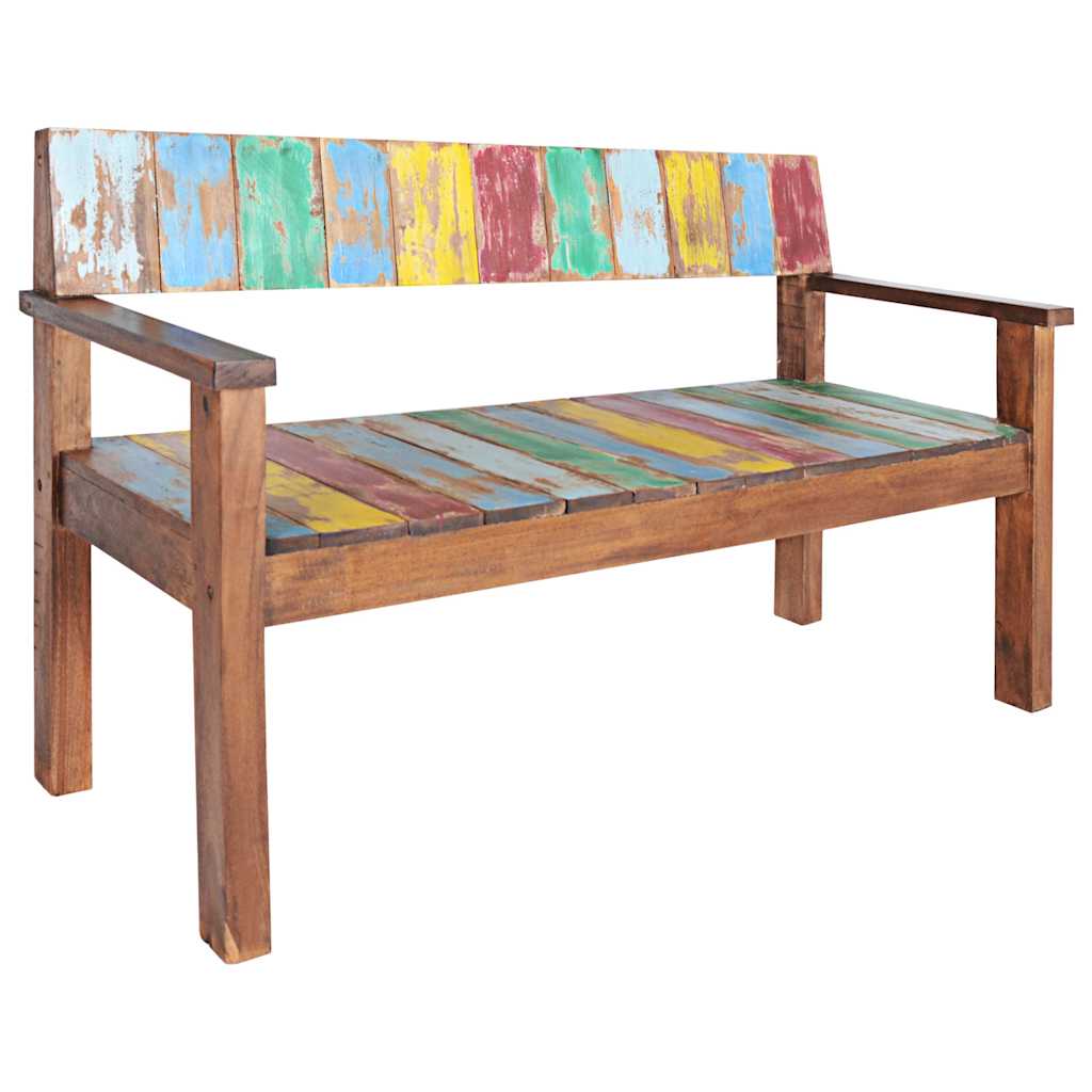 326182 vidaXL Bench 115 cm Solid Reclaimed Wood