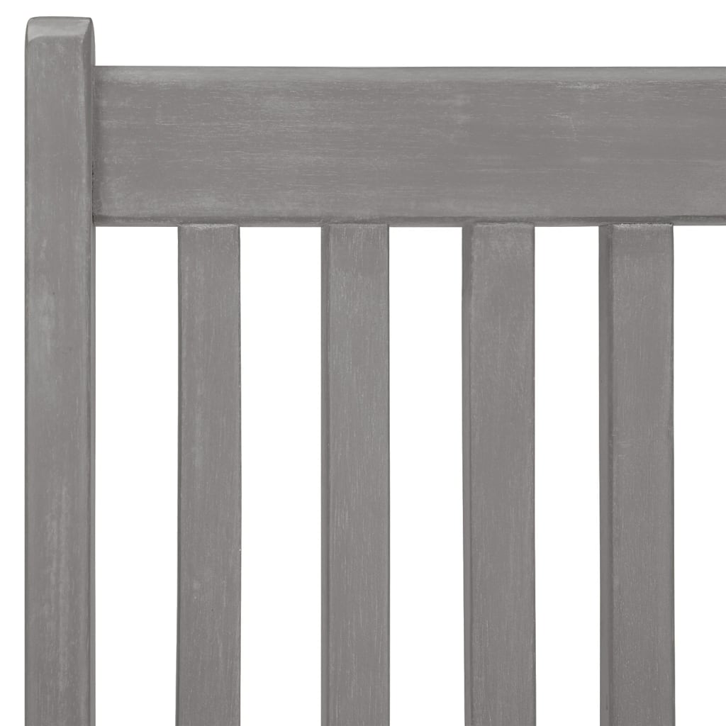 Garden Reclining Chairs 6 pcs Grey Solid Acacia Wood