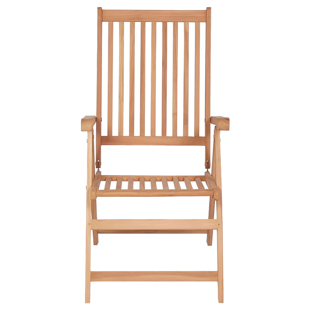 Garden Chair | Set of 4 | Natural Teak | Teak Wood | 57 x 71.5 x 100 cm