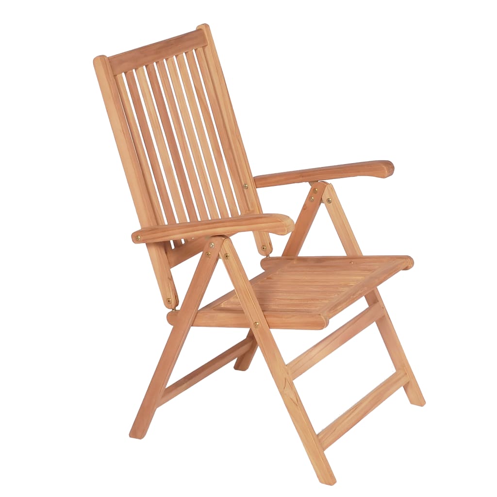 Garden Chair | Set of 4 | Natural Teak | Teak Wood | 57 x 71.5 x 100 cm