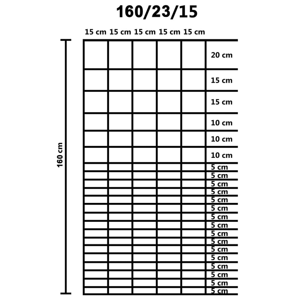 vidaXL Garden Fence Galvanised Steel 50x1.6 m Silver