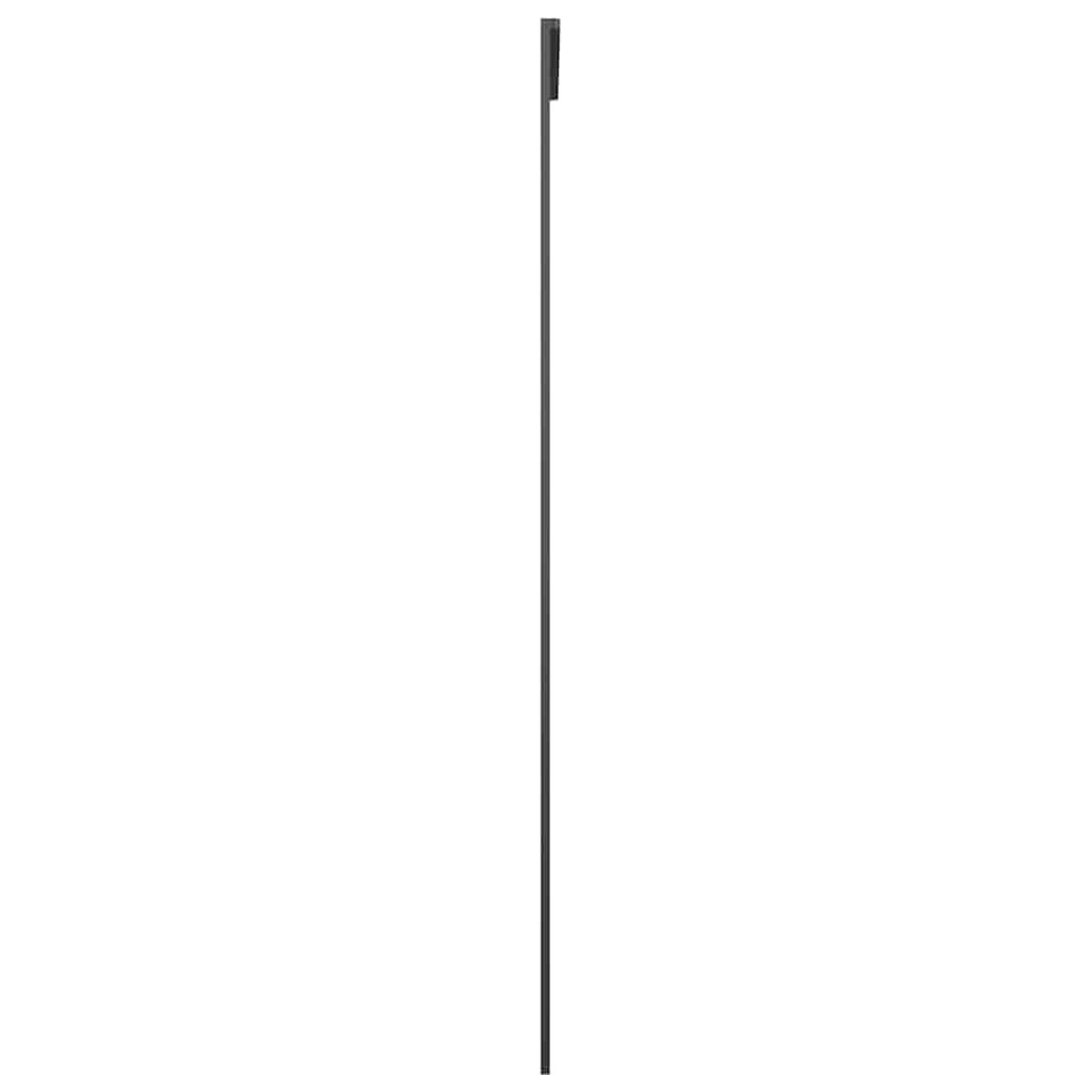 149479 vidaXL Sliding Door Aluminium and ESG Glass 76x205 cm Black
