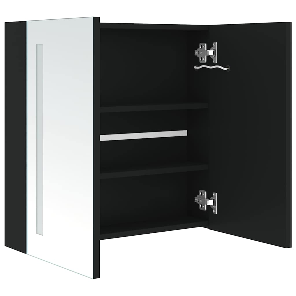 325542 vidaXL LED Bathroom Mirror Cabinet 62x14x60 cm