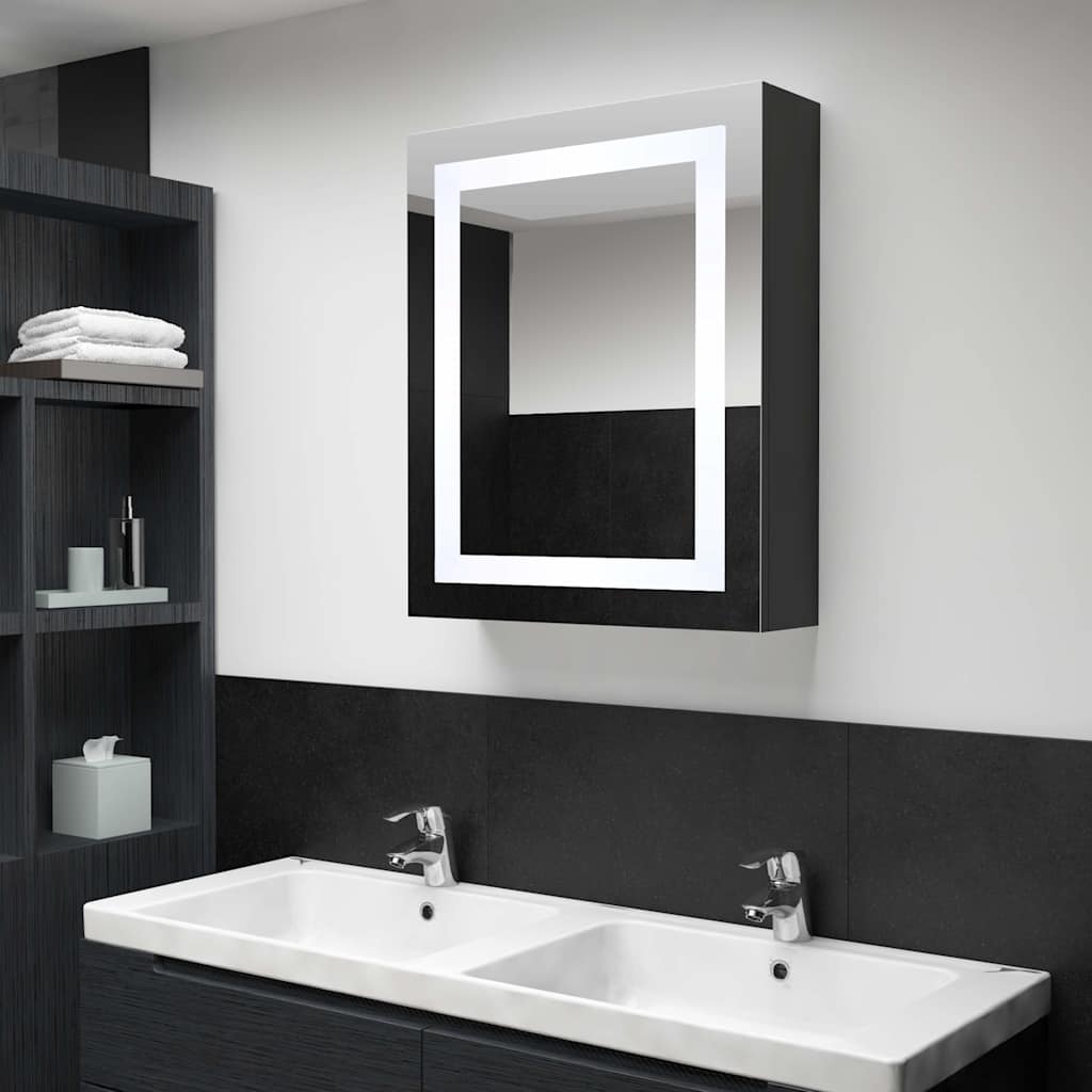 325543 vidaXL LED Bathroom Mirror Cabinet 50x13x70 cm