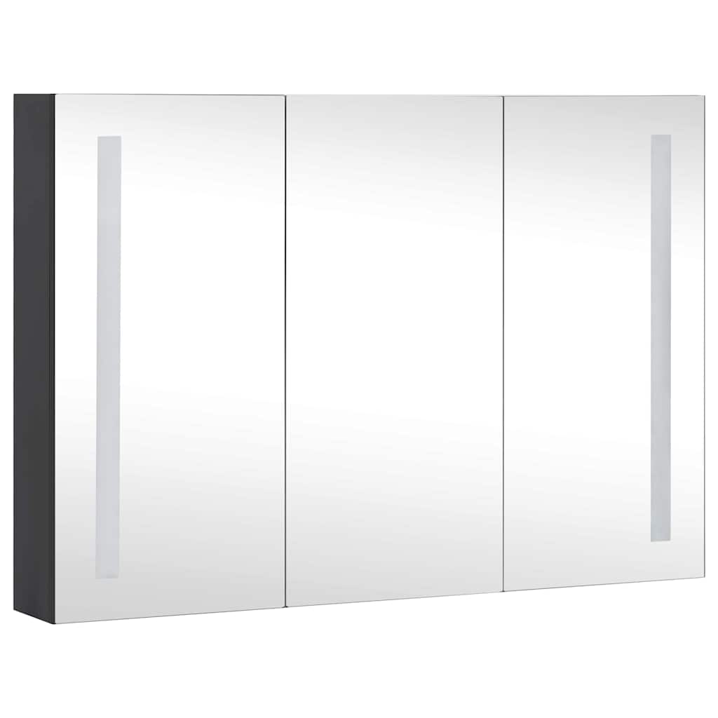 325544 vidaXL LED Bathroom Mirror Cabinet 89x14x62 cm