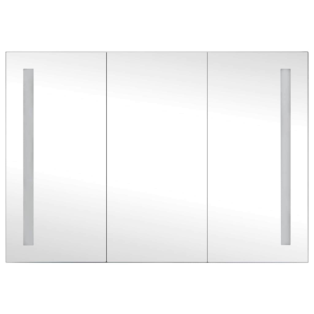 325544 vidaXL LED Bathroom Mirror Cabinet 89x14x62 cm