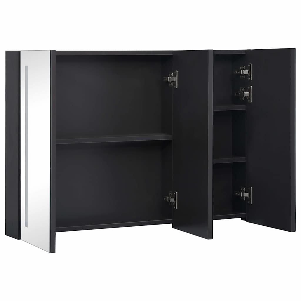 325544 vidaXL LED Bathroom Mirror Cabinet 89x14x62 cm
