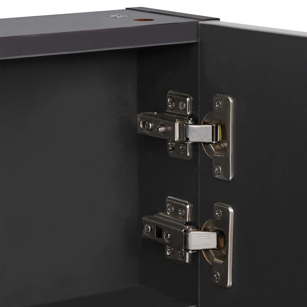 325544 vidaXL LED Bathroom Mirror Cabinet 89x14x62 cm