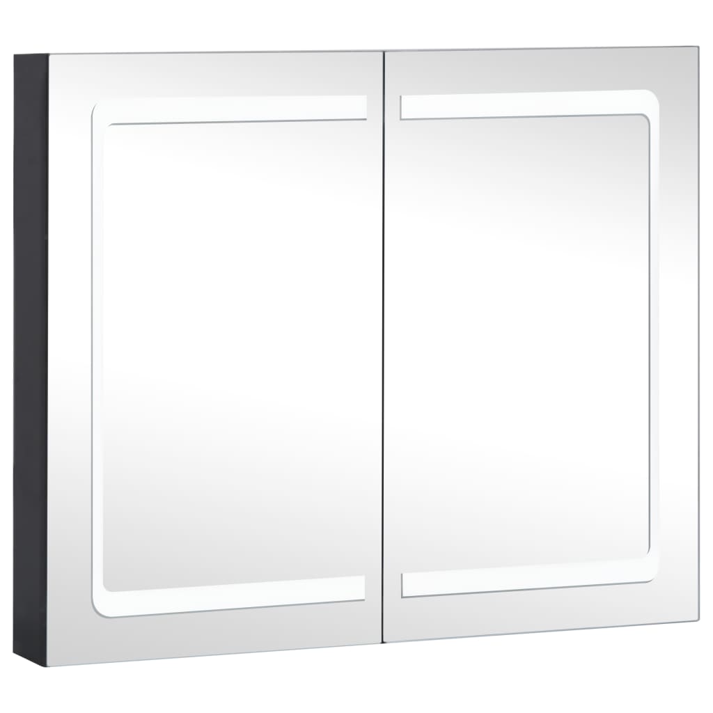 vidaXL LED Bathroom Mirror Cabinet 80x12.2x68 cm