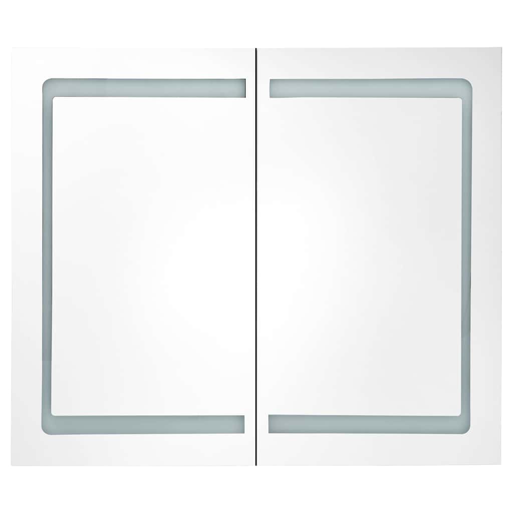 325545 vidaXL LED Bathroom Mirror Cabinet 80x12,2x68 cm