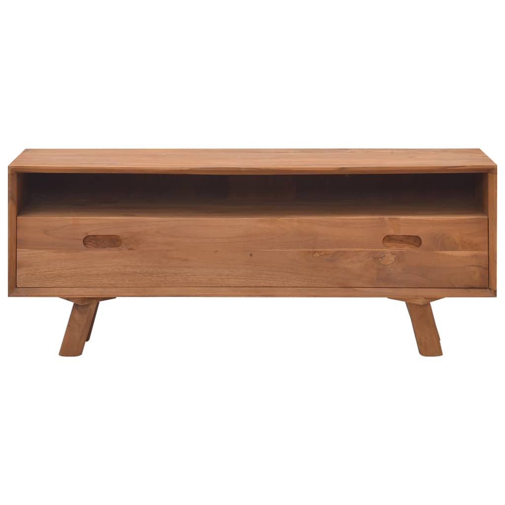 vidaXL TV Cabinet 110x30x45 cm Solid Teak Wood