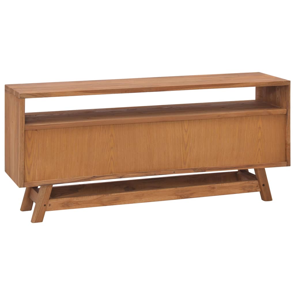 vidaXL TV Cabinet 110x30x50 cm Solid Teak Wood