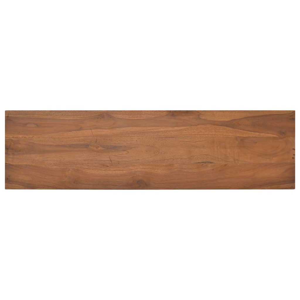 vidaXL TV Cabinet 110x30x50 cm Solid Teak Wood