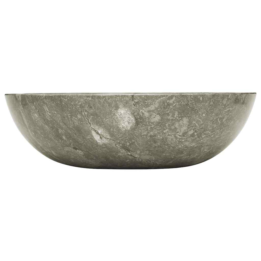 149157 vidaXL Sink Grey Ø40x12 cm Marble