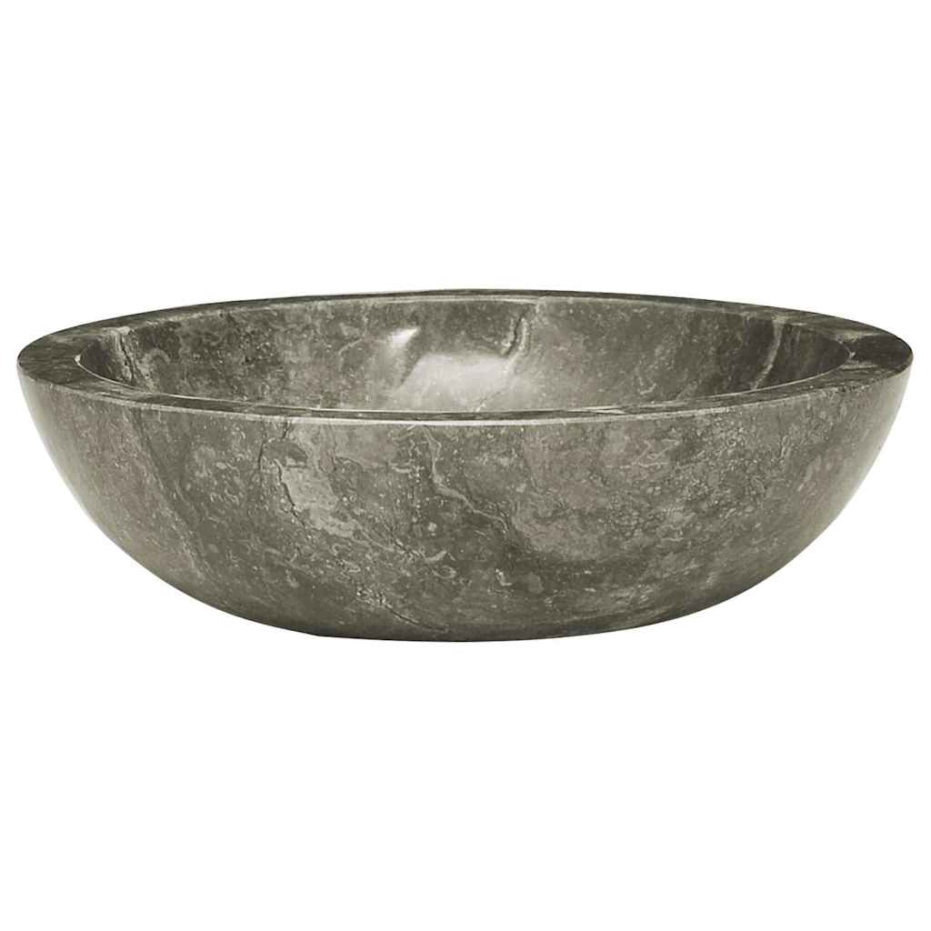 149157 vidaXL Sink Grey Ø40x12 cm Marble
