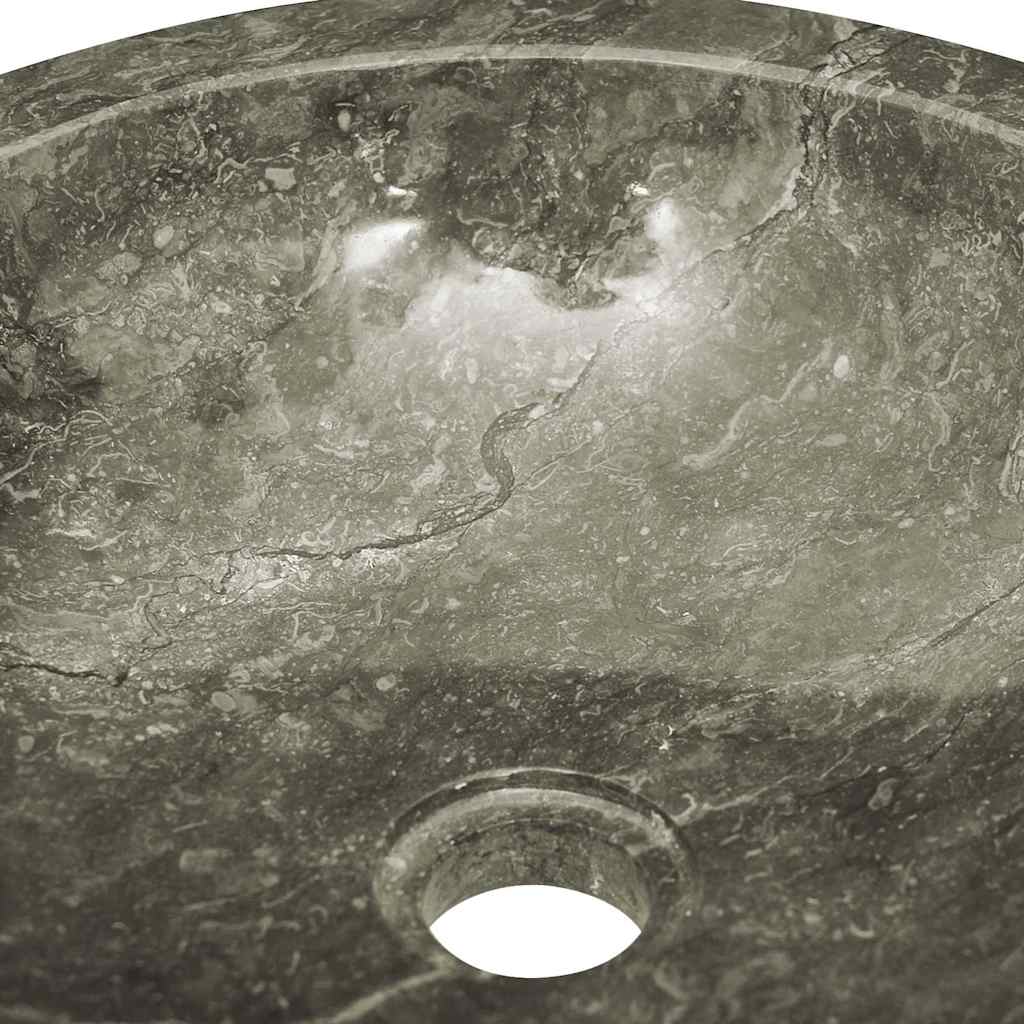 149157 vidaXL Sink Grey Ø40x12 cm Marble