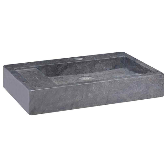 149160 vidaXL Sink Black 58x39x10 cm Marble
