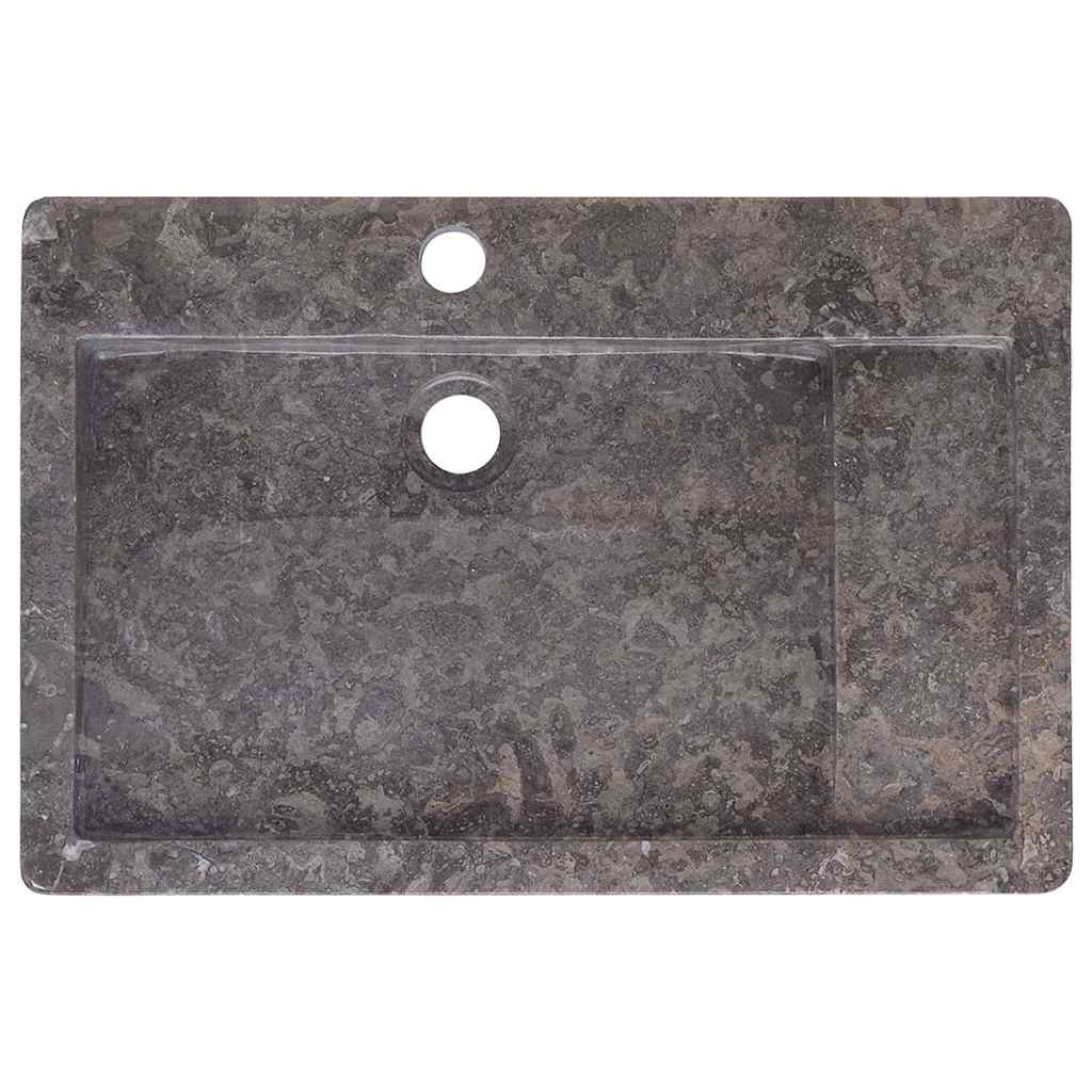 149161 vidaXL Sink Grey 58x39x10 cm Marble