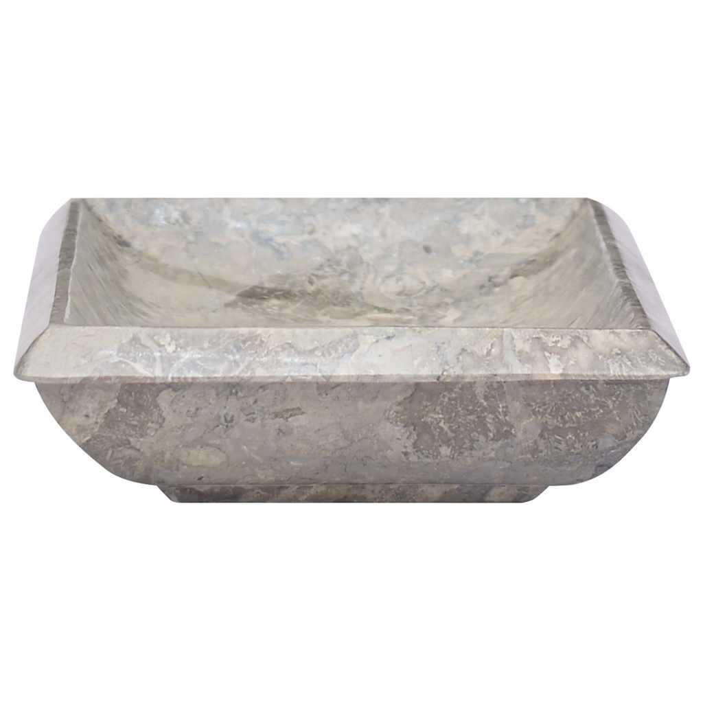 149164 vidaXL Sink Grey 50x35x10 cm Marble