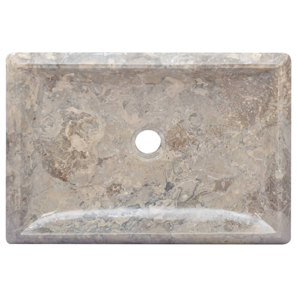 vidaXL Sink Grey 50x35x10 cm Marble