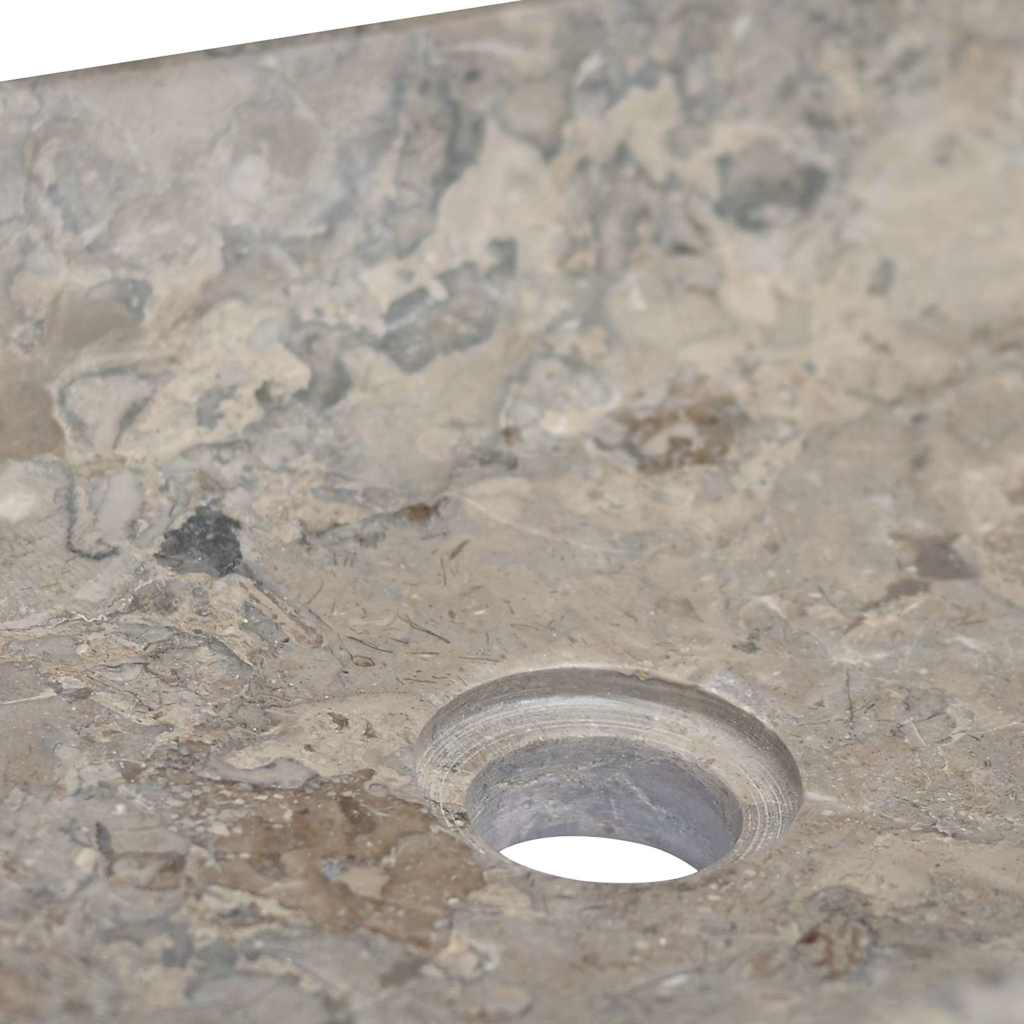 149164 vidaXL Sink Grey 50x35x10 cm Marble