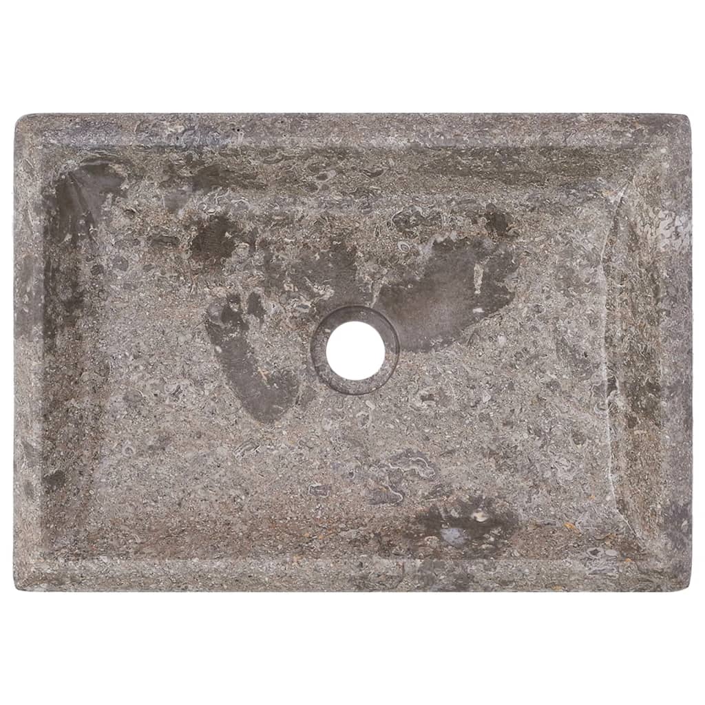 vidaXL Sink Grey 50x35x10 cm Marble