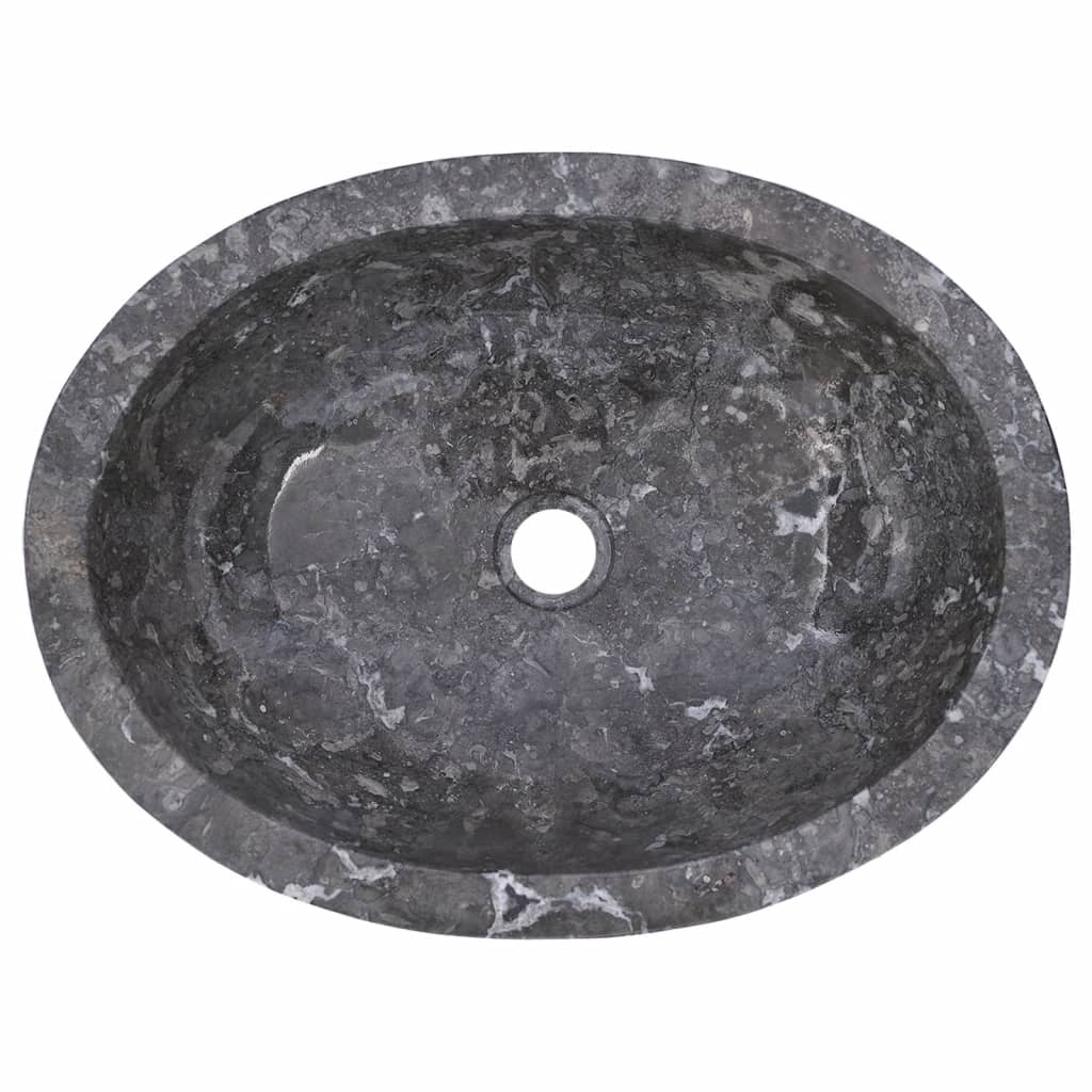 vidaXL Sink Grey 53x40x15 cm Marble